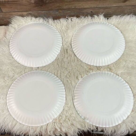 One Hundred 80 Degrees Bicycle 4 Melamine Paper Plate Look 9" Mary Lake Thompso - Picture 7 of 11